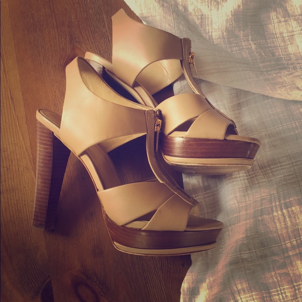 Michael Kors zip front sandals